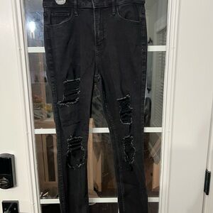 Hollister Curvy High-Rise Super Skinny Ripped Jeans